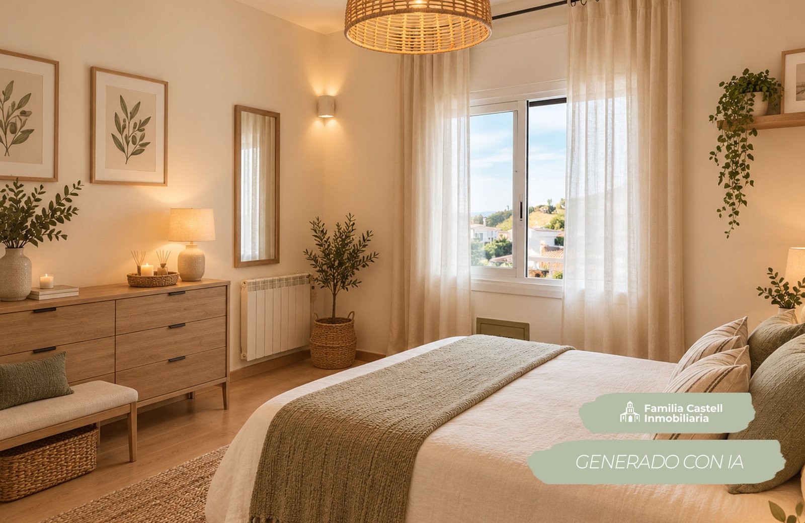 Render dormitorio piso Sant Cugat del Valles