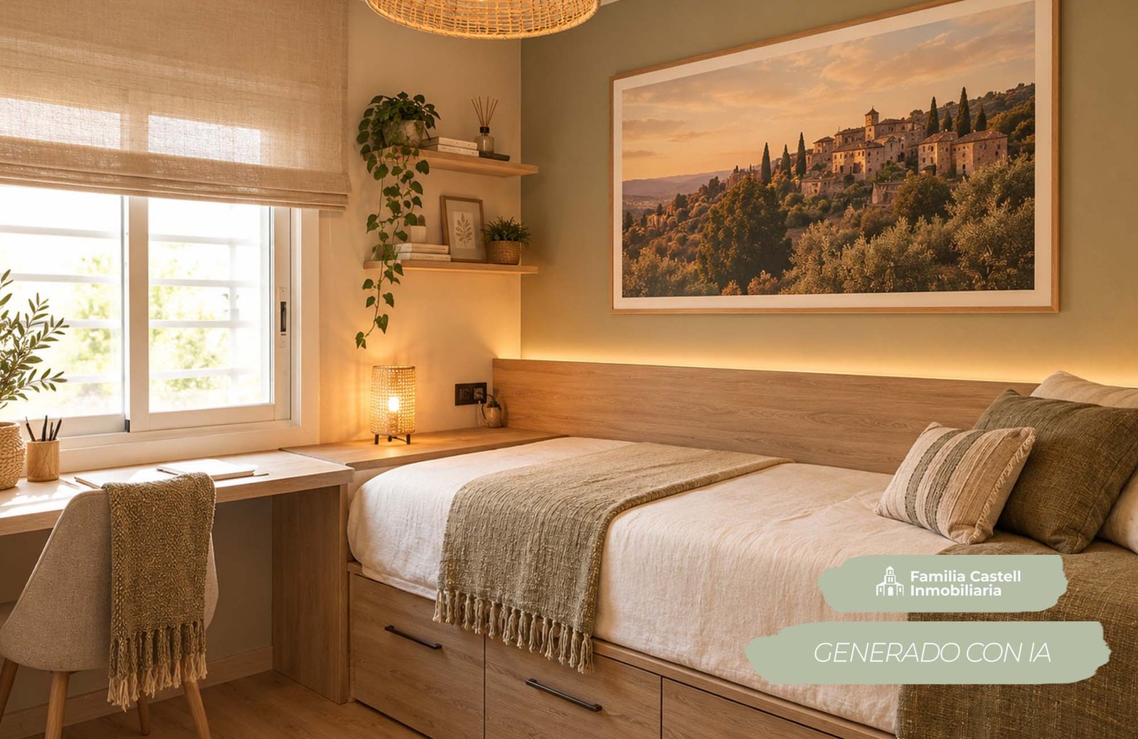 Render dormitorio piso Sant Cugat del Valles