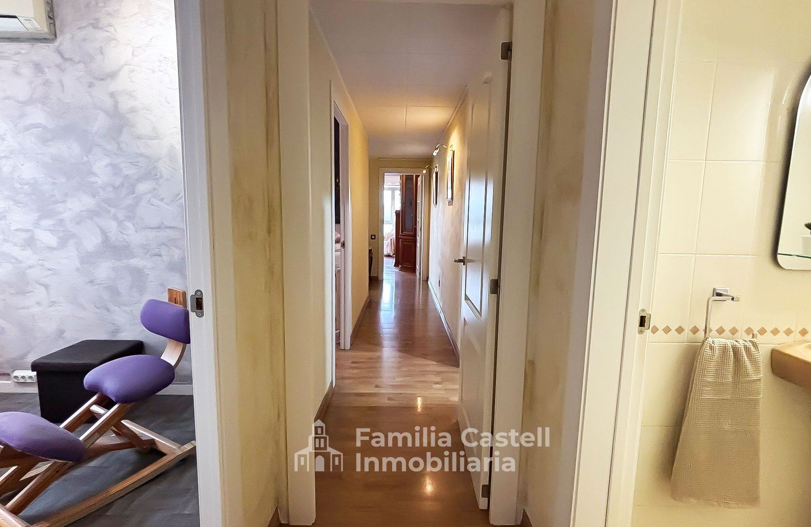 Piso con gran pasillo en Sant Cugat del Valles