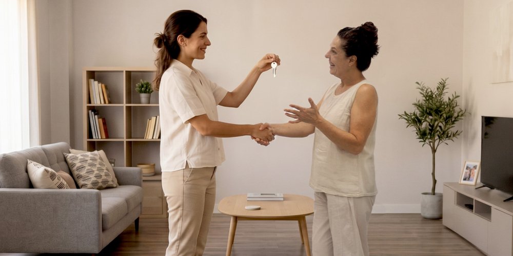 Entrega llaves en mano familia castell inmobiliaria